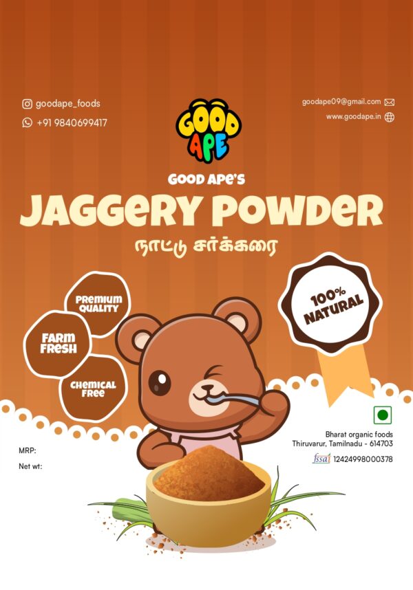 Good Ape 100% Natural Jaggery Powder | நாட்டு சக்கரை | Unbleached & Chemical-Free | Healthy Sugar Substitute